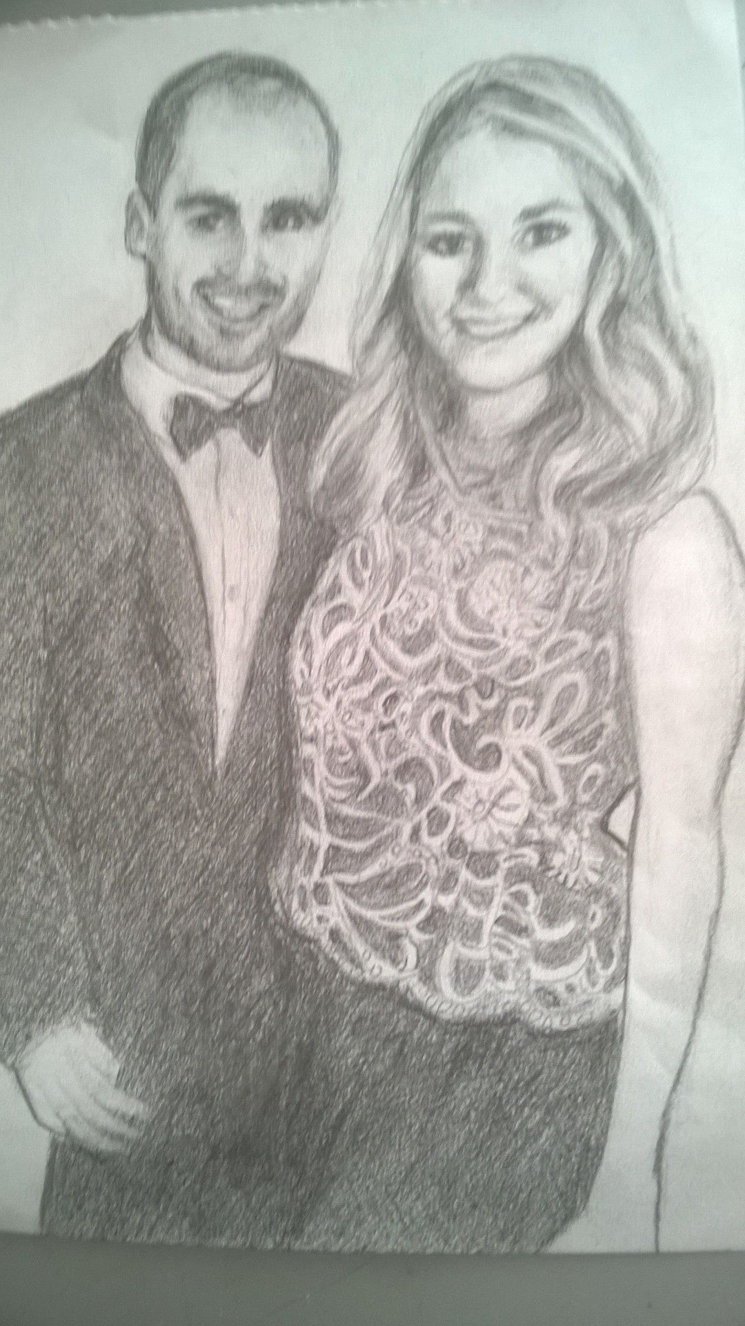 Graphite Drawing - Engagement