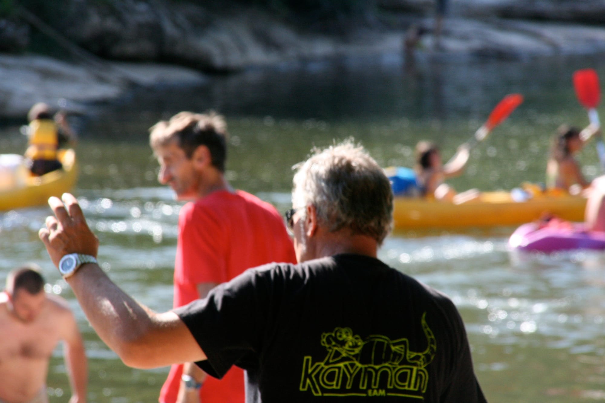 Plage d'arrivée Kayman Canoes