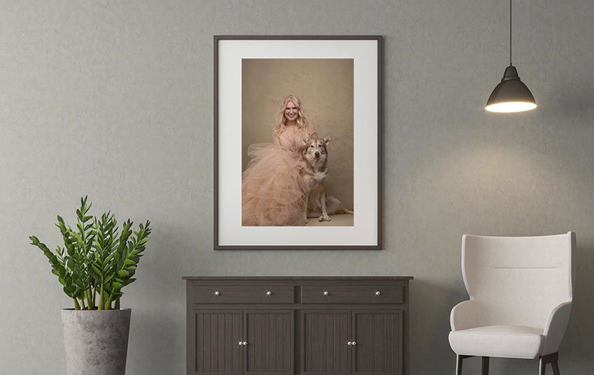 All artworks are framed and created especially for your individual needs. 