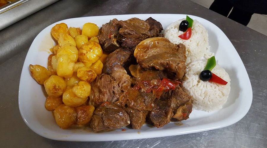 Carne de cachena no forno