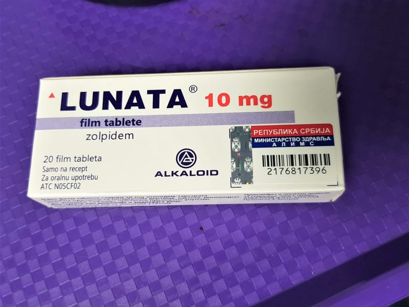 Schlafmittel Zolpidem Lunata 10 mg