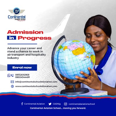 The application For Continental Aviation School (CAS).
