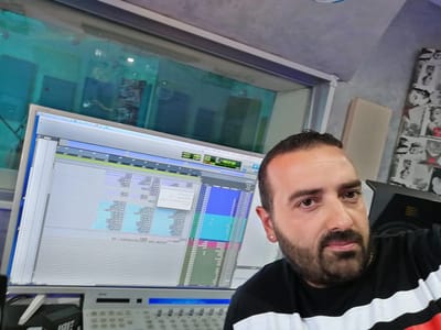 in fase di mix con Pino De Carlo
