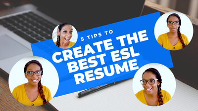 Create an ESL resume that will land you the interview!