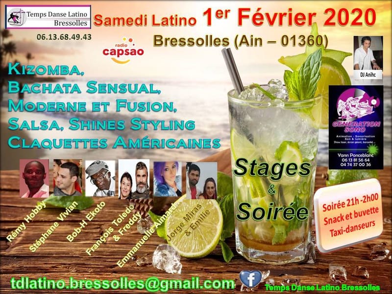 Stages et Soirée SBK + claquettes