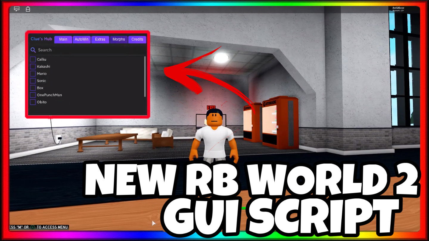 🔥NEW RB WORLD 2 /3 GUI IS OVERPOWERED WITH EVERY SCRIPT IN RB WORLD[AUTO-UPDATES MORE GAMES COMING]🔥