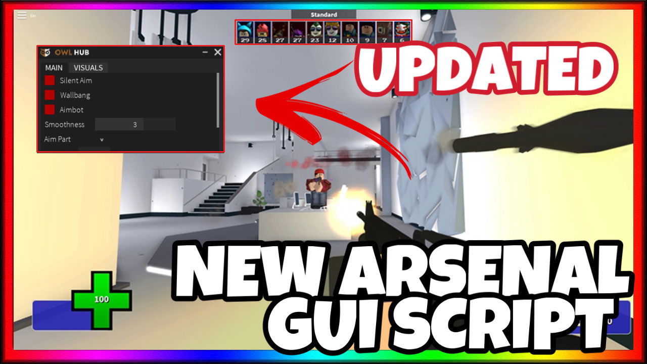 🔥NEW ARSENAL GUI WITH AIMBOT, ESP, SHOOT THROUGH WALLS, INFINITE AMMO, GUN MOD, KILL ALL, OP🔥