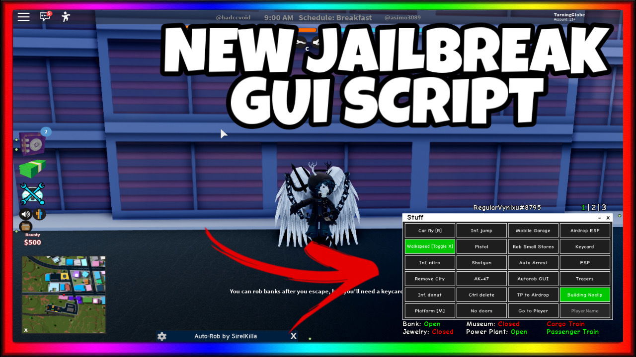 🔥THE BEST JAILBREAK GUI EVER MADE IS OVERPOWERED WITH[AUTO-ROB, GOD-MODE, KILL ALL, INFINITE MONEY]🔥