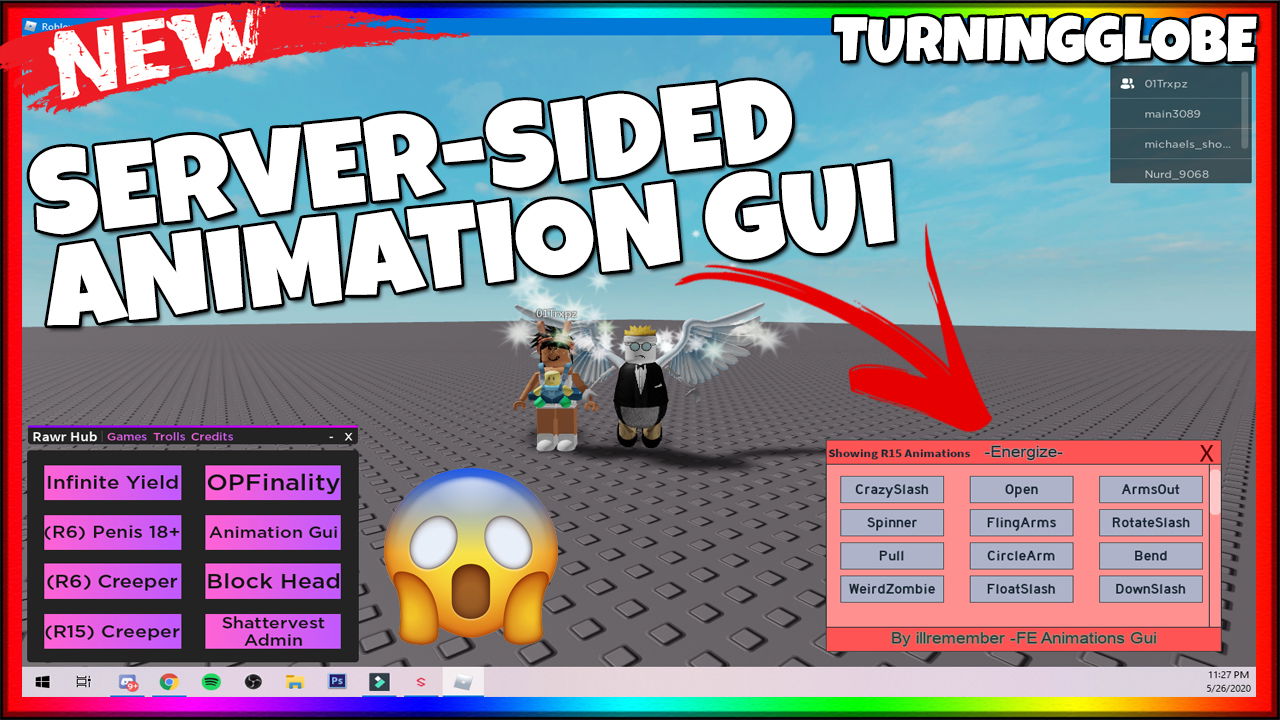 NEW SERVER-SIDED ANIMATION GUI SCRIPT | ROBLOX