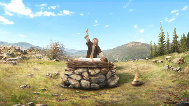 Dios ordena a Abraham que ofrezca a Isaac