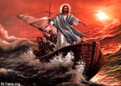معجزة تهدئة  البحر و الرياح و العاصفة : يسوع المسيح يظهر الوهيته و يهدئ البحر و الرياح و العاصفة  (و من هو سيطر علي الطبيعة هو الله وحده فقط)