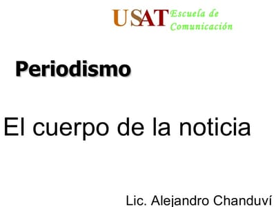 Estructura de la noticia