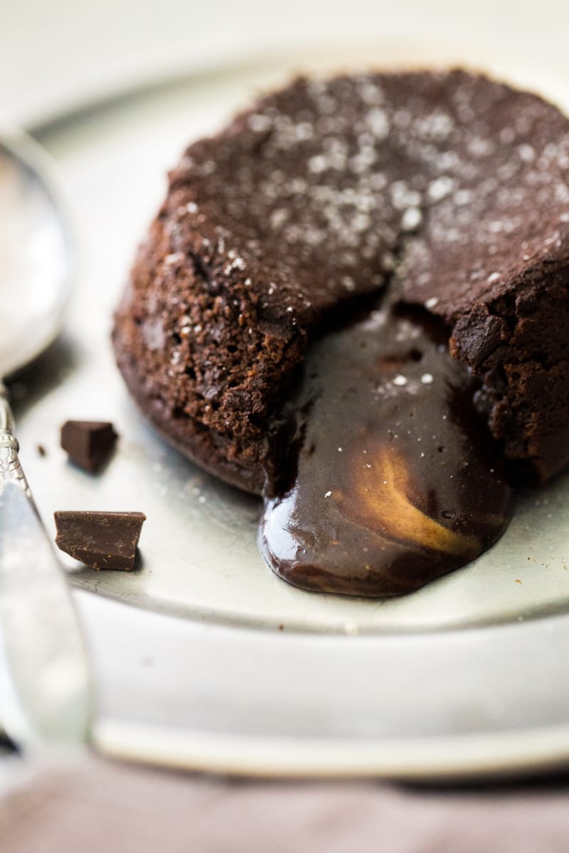 Volcán de chocolate