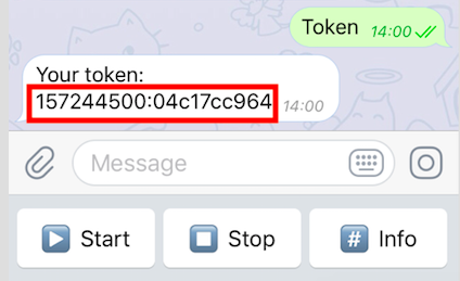 Telegram subscription
