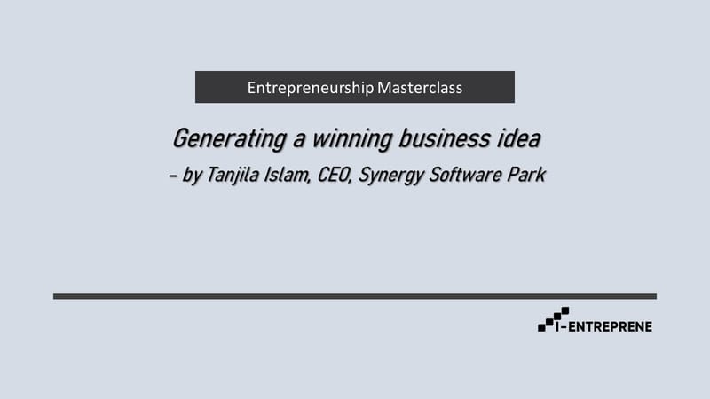 Generating a Winning Business Idea