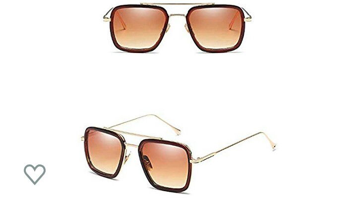 Fashion Avengers Tony Stark Flight 006 Style Sunglasses Men Square Aviation Brand Design Sun Glasses Oculos-XSQ/ AED:91.00