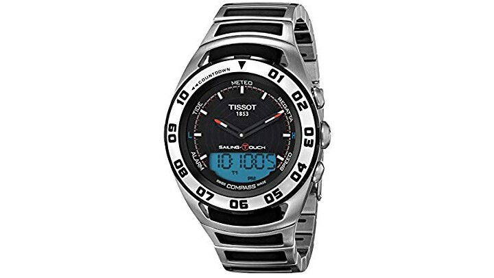 Tissot Sailing Touch Men's Ana-Digi Dial Stainless Steel Band Watch / AED:1,899.00