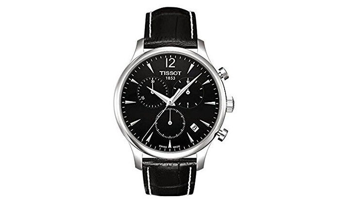 Tissot T Classic Tradition Men's Black Dial Leather Band Watch - T0636171605700 / AED:1079.00