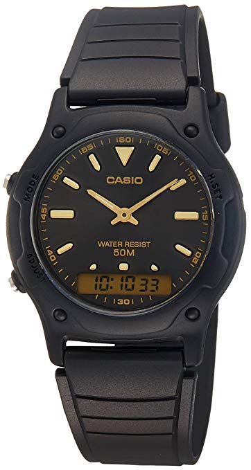 Casio Mens Quartz Watch, Analog-Digital Display and Resin Strap AW-49HE-1AVDF / AED:59.00