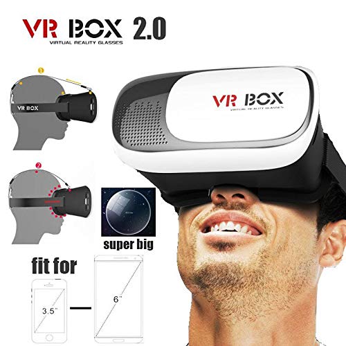 VR BOX 2.0 3D Glasses VR Virtual Reality 3D for All 4.7-6.1 Inch Smartphone / AED:25.00