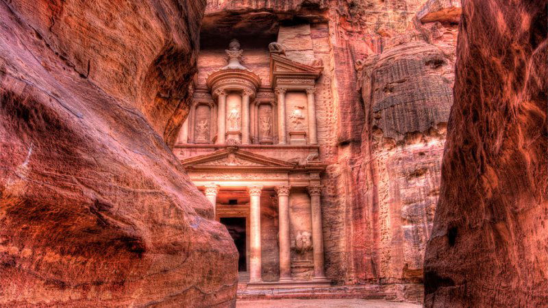 Petra is a city of pink legends