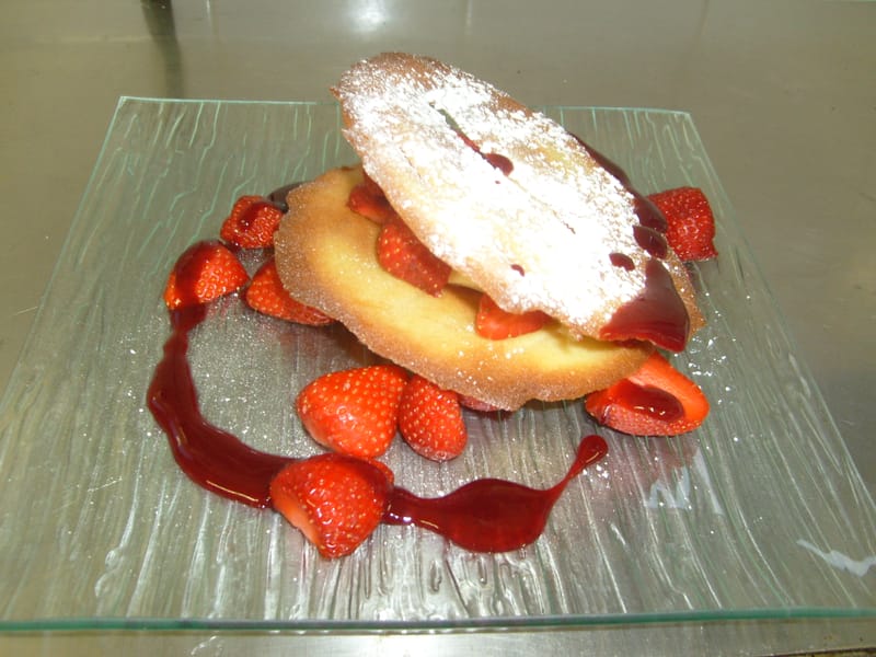 Feuillantine aux fraises