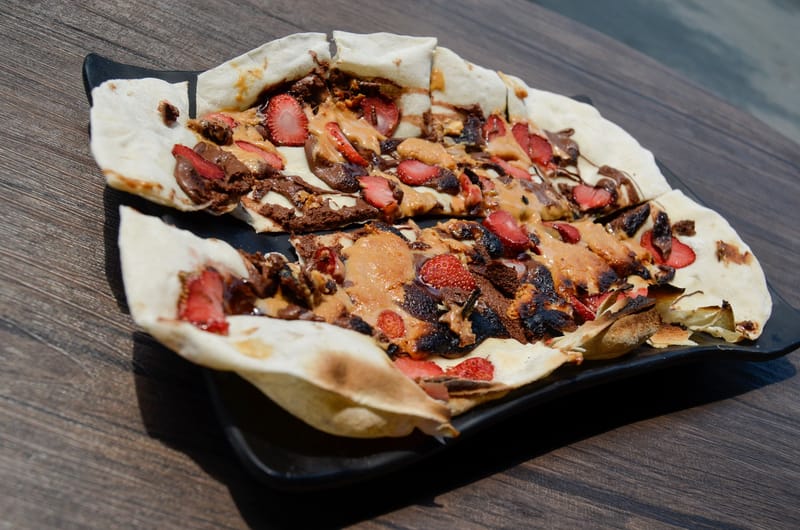 Strawberry Chocolate Almond Flatbread