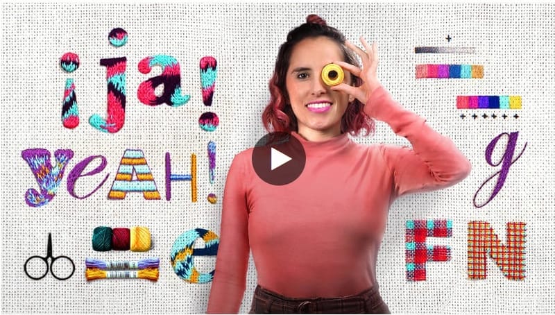 "Letras bordadas: el hilo como herramienta gráfica"