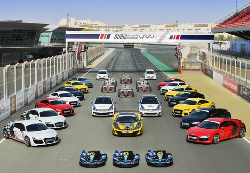 Why is Dubai a good destination for car racing?