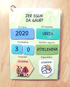 EGUTEGIA. Zer egun da gaur?