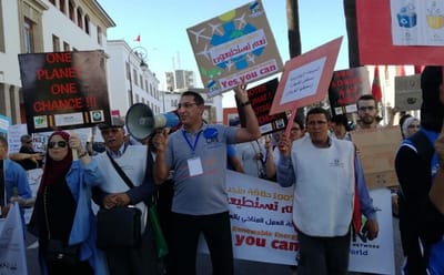 مسيرة الشباب من أجل المناخ الرباط.