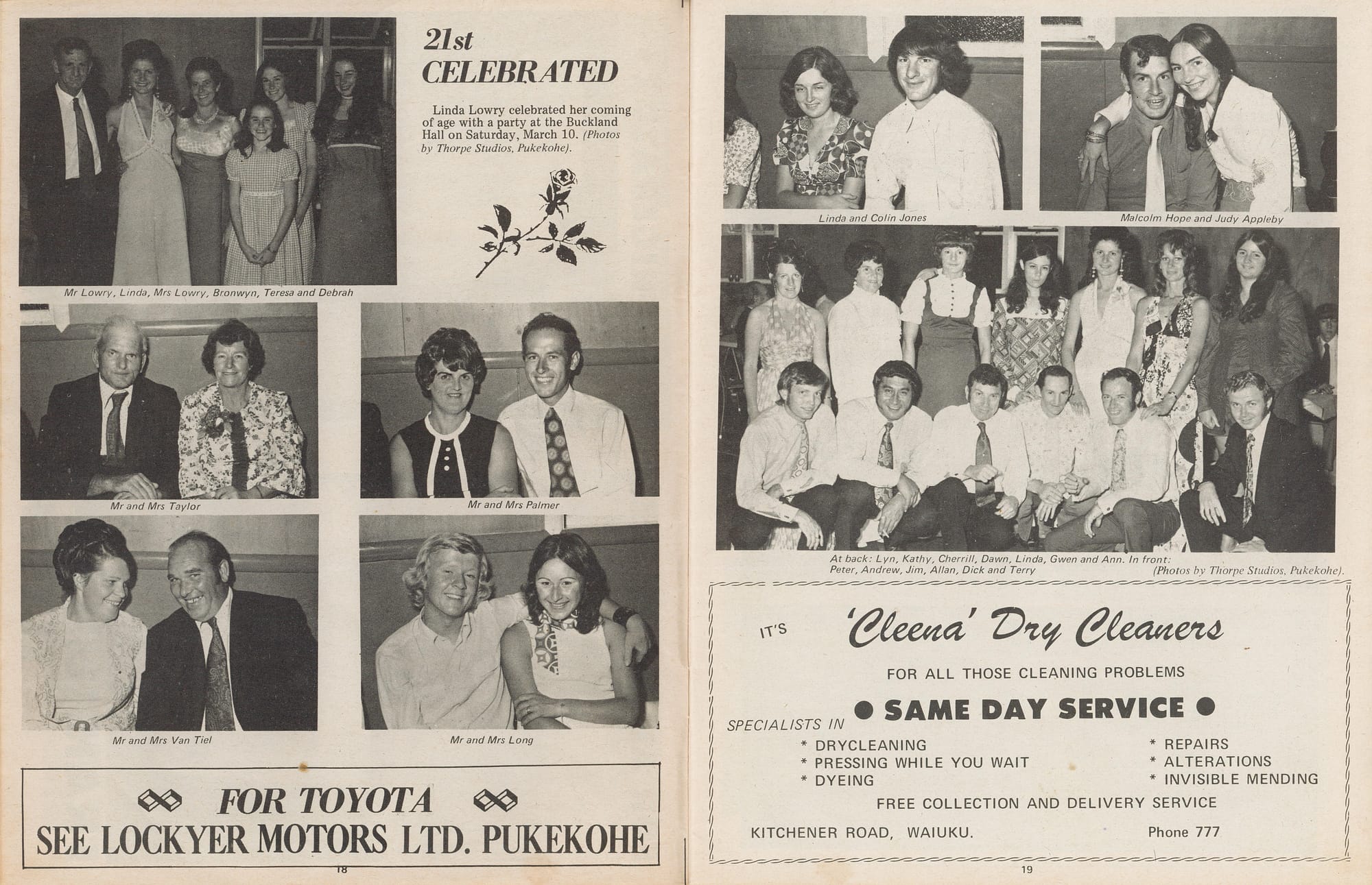 Pages 18 & 19