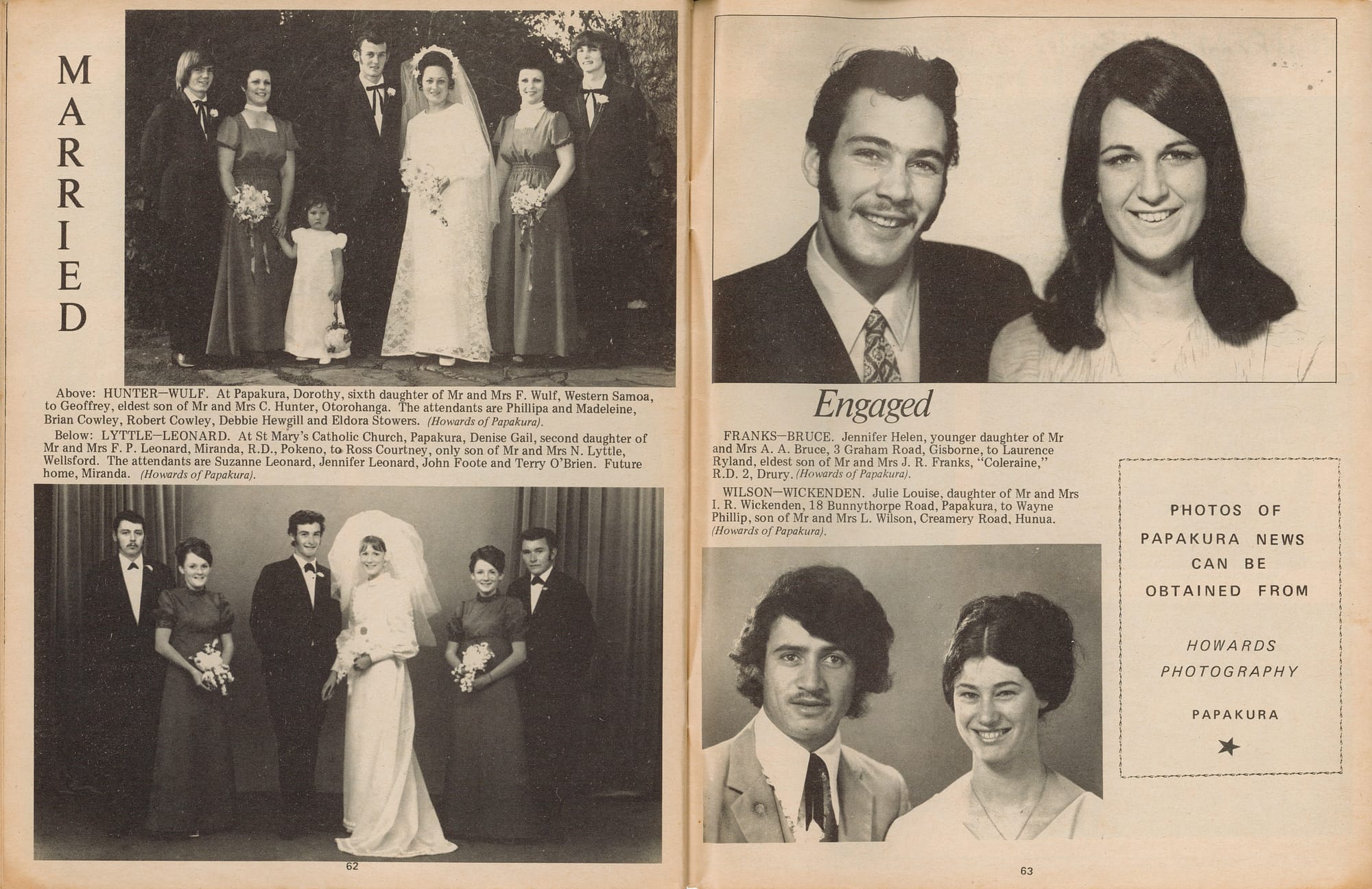Pages 62 & 63