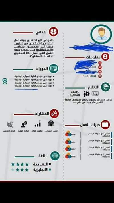 نماذج سيرة ذاتيه image