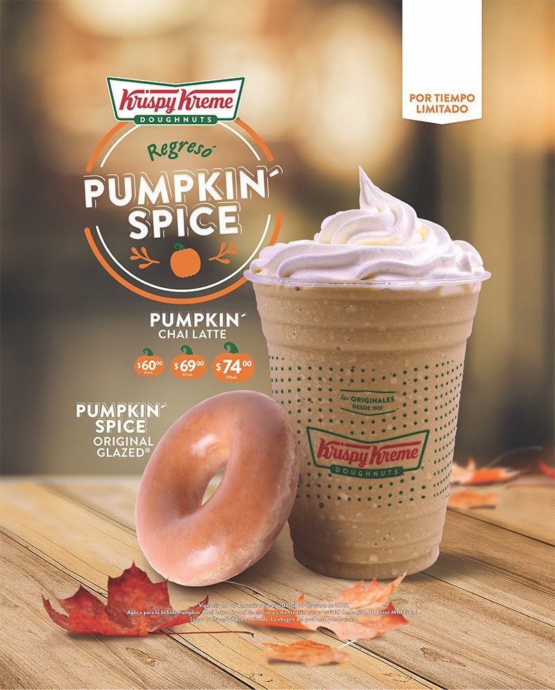 ¡El sabor más pedido por los Krispy Kremers está de vuelta! Pumpkin' Spice llegó a Krispy Kreme