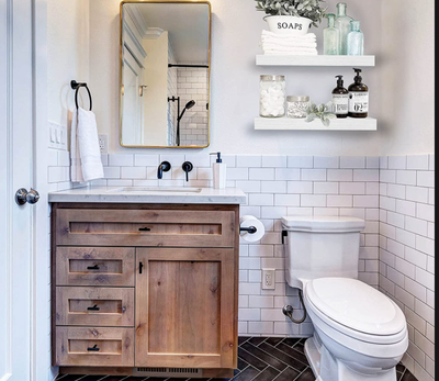 How to Use Floating Shelves in the Bathroom