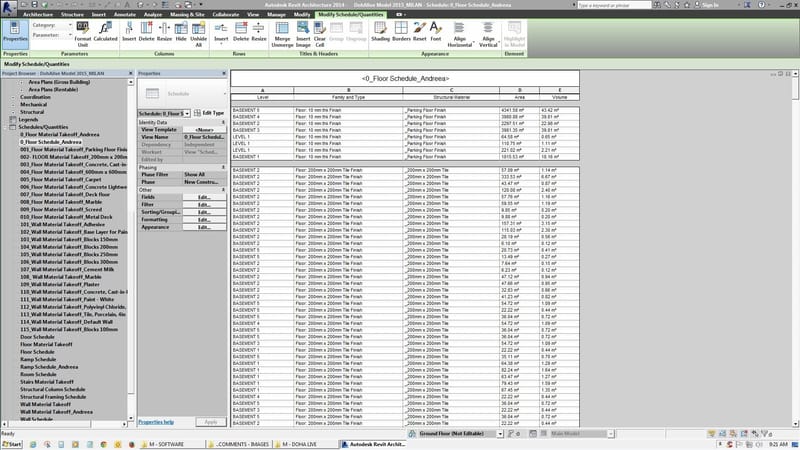 Bill of Quantities (BoQ)