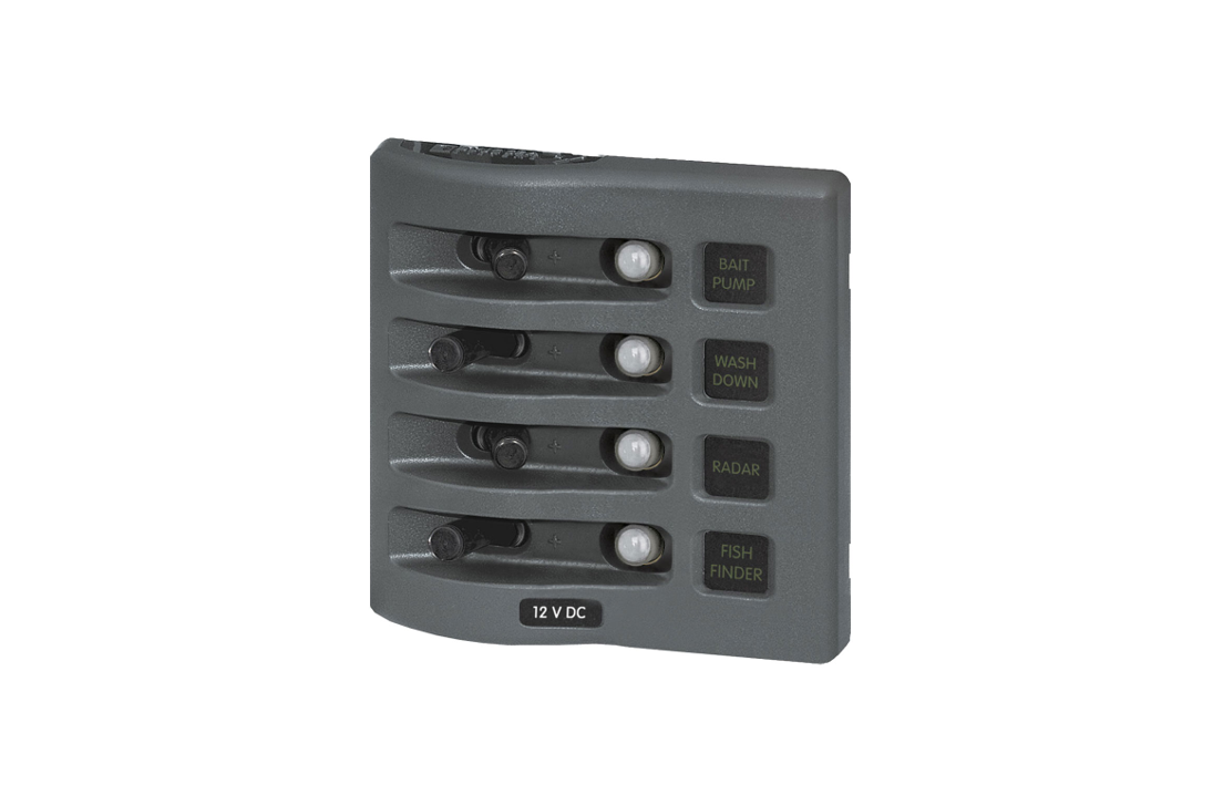 Blue Sea Systems WeatherDeck Switch Panel – Circuit Breaker