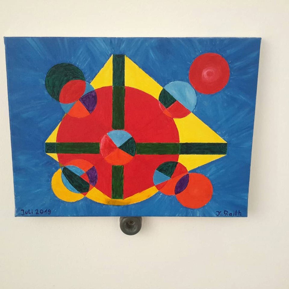 Bild: Unruhe "Die ungleiche Uhr, Picture: Restlessness "The uneven clock,