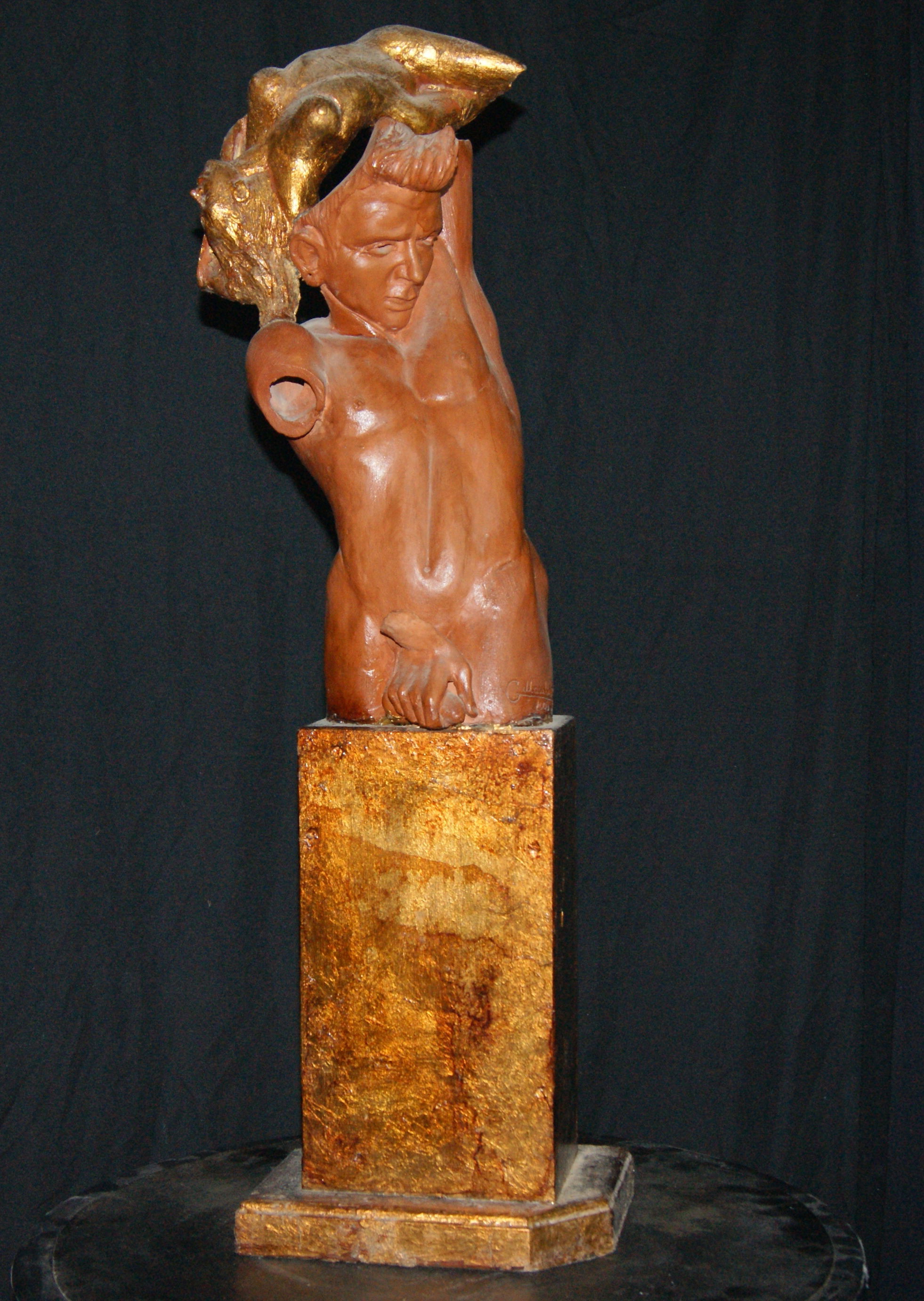 2003. ''pensiero stupendo'', b 20x15 h 70, terracotta