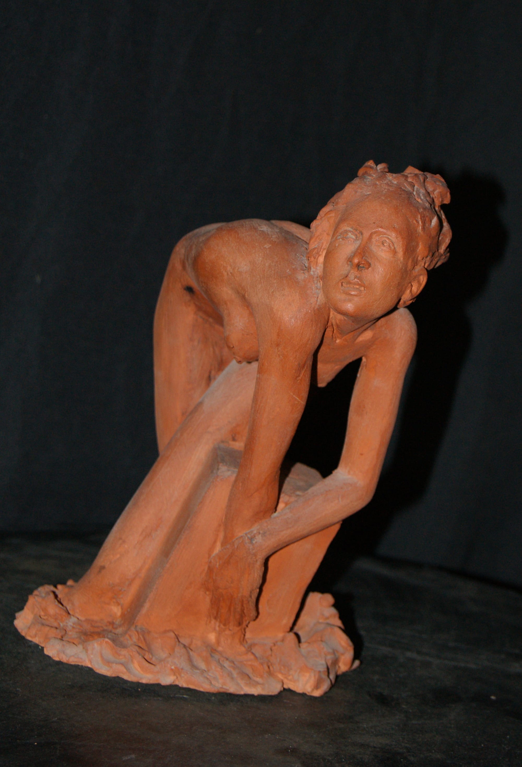 2003.''la Bagnante'' b cm20x13, h cm24,terracotta