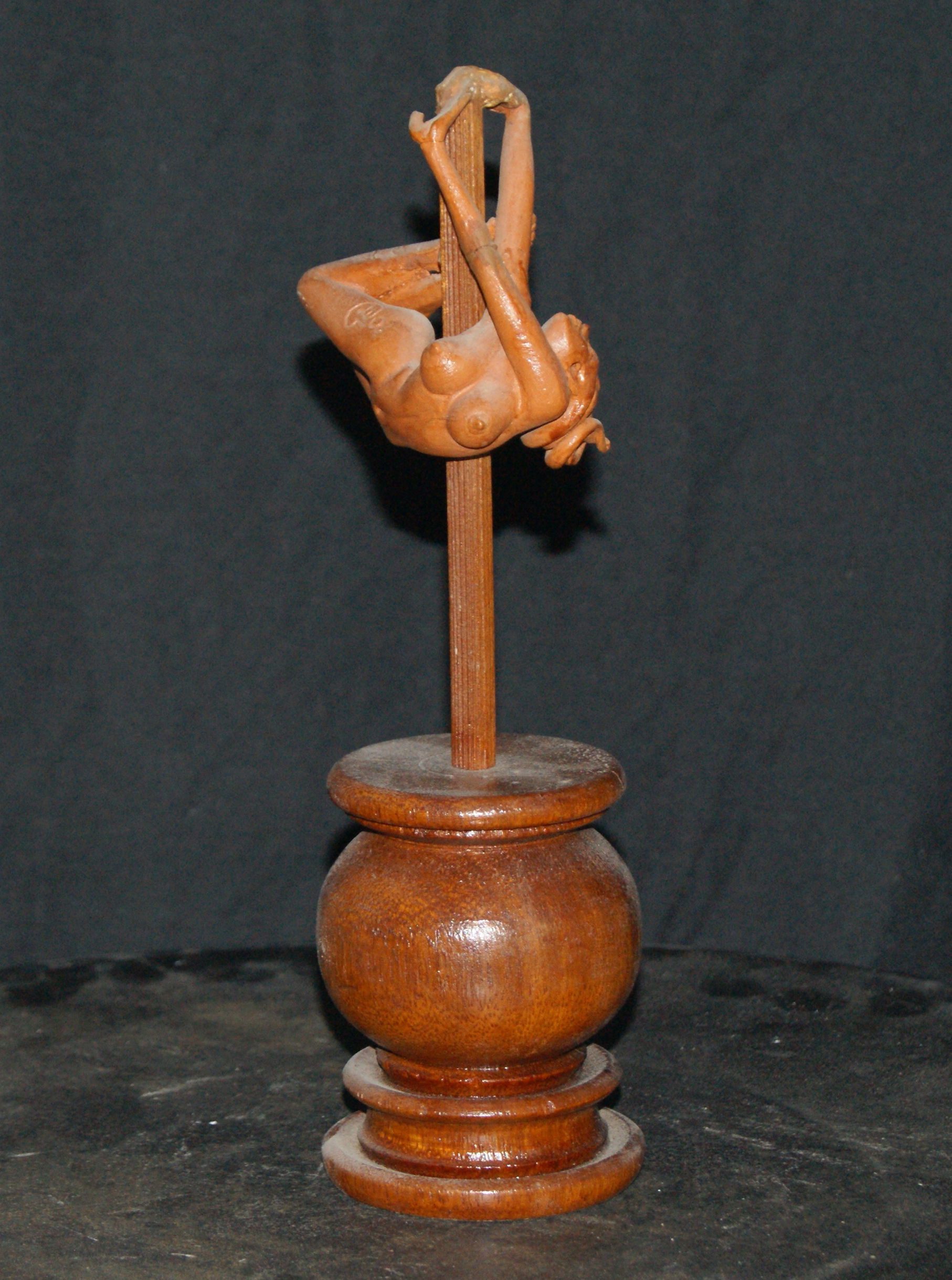 '2006.  ''Ballerina 1)', b 7x7, h27, terracotta