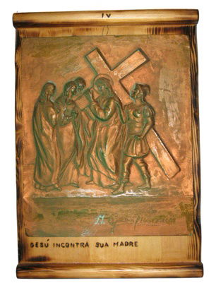 2009.'' via crucis'' terracotta,b cm 30x40