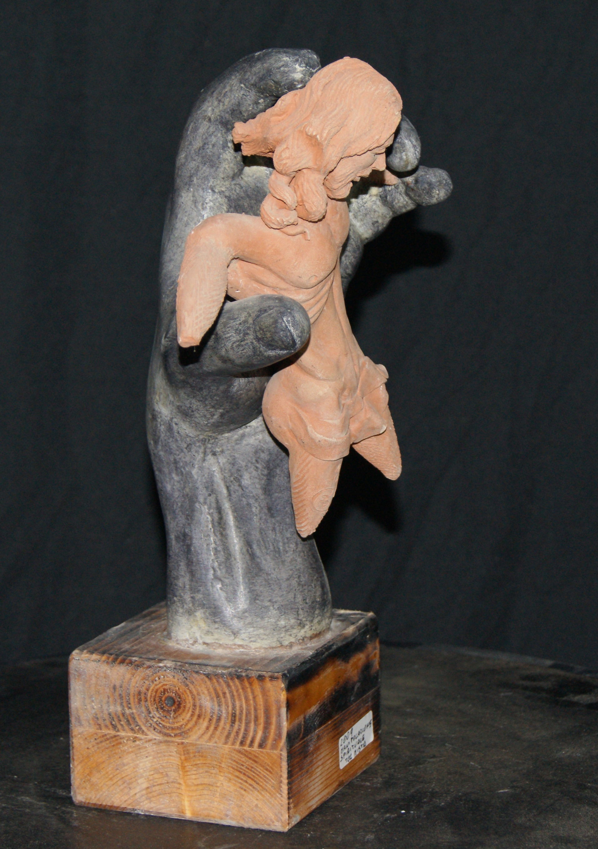 2009.  ''Manipolazione spirituale'',b 19x10, h 32, , tecnica mista