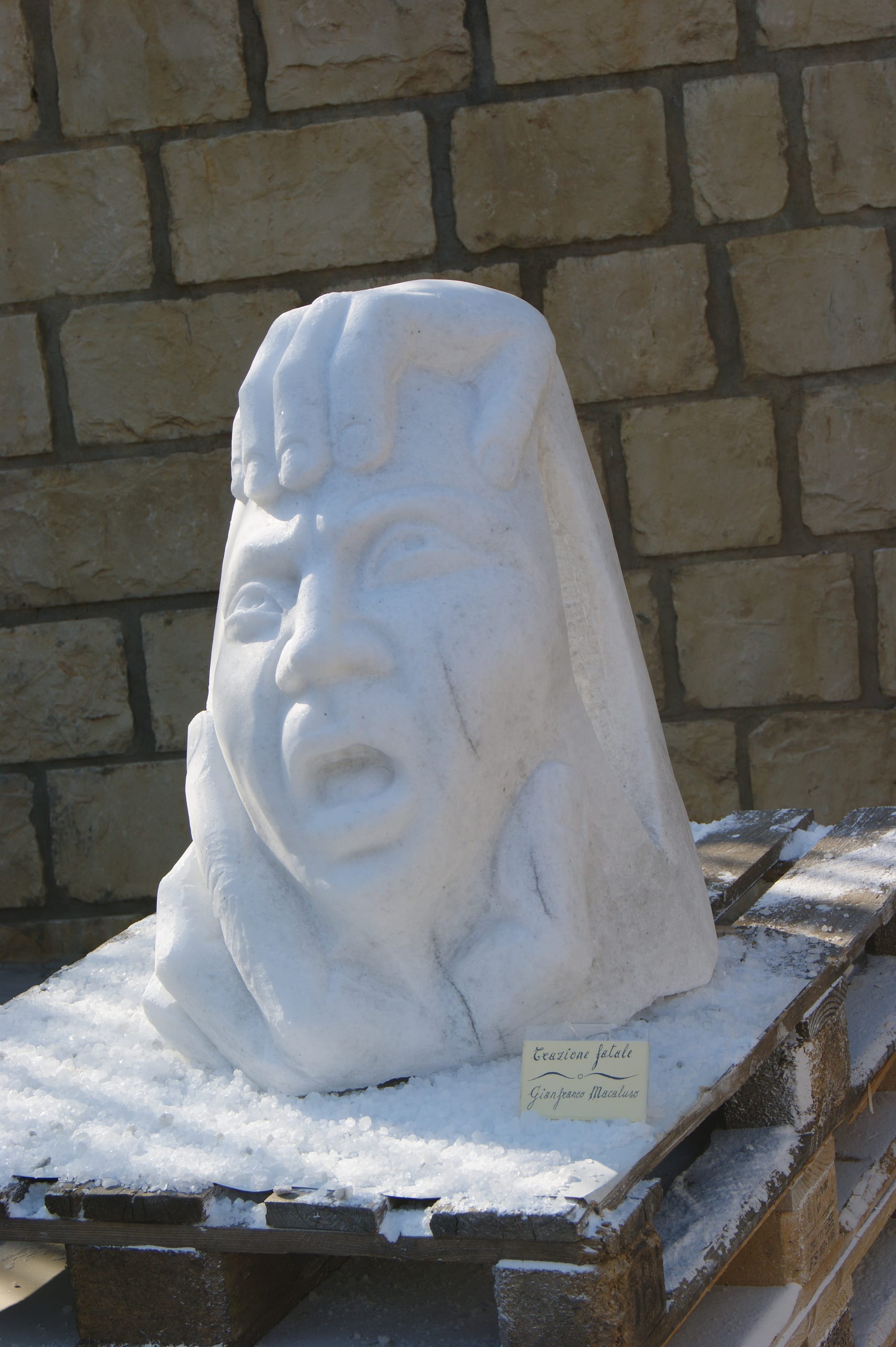 2012. ''trazione fatale'', h cm 100, salgemma