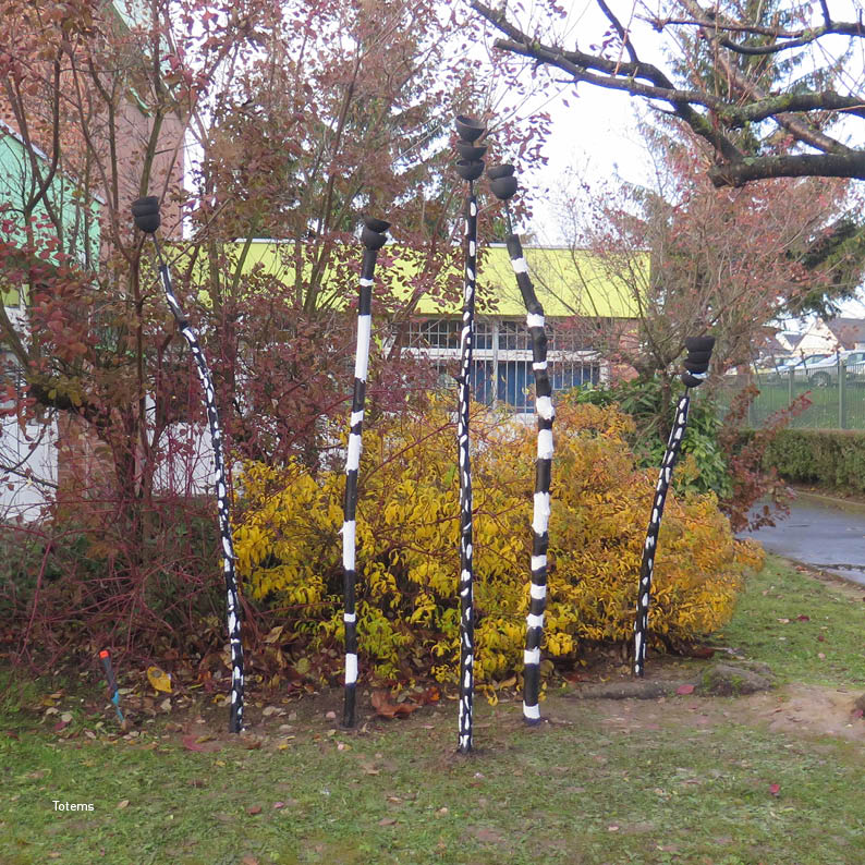 Aménagement artistique des espaces verts de l'école Prévert à Liévin