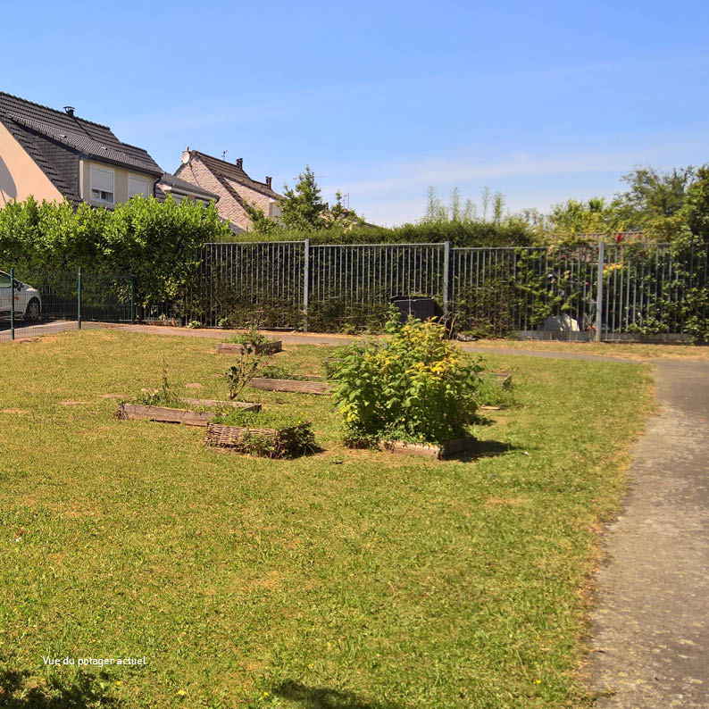 Aménagement artistique des espaces verts de l'école Véronèze à Liévin