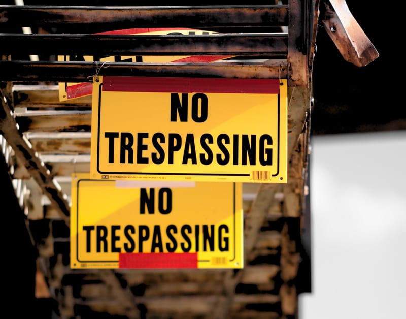 No trespassing - how strong are your boundaries?