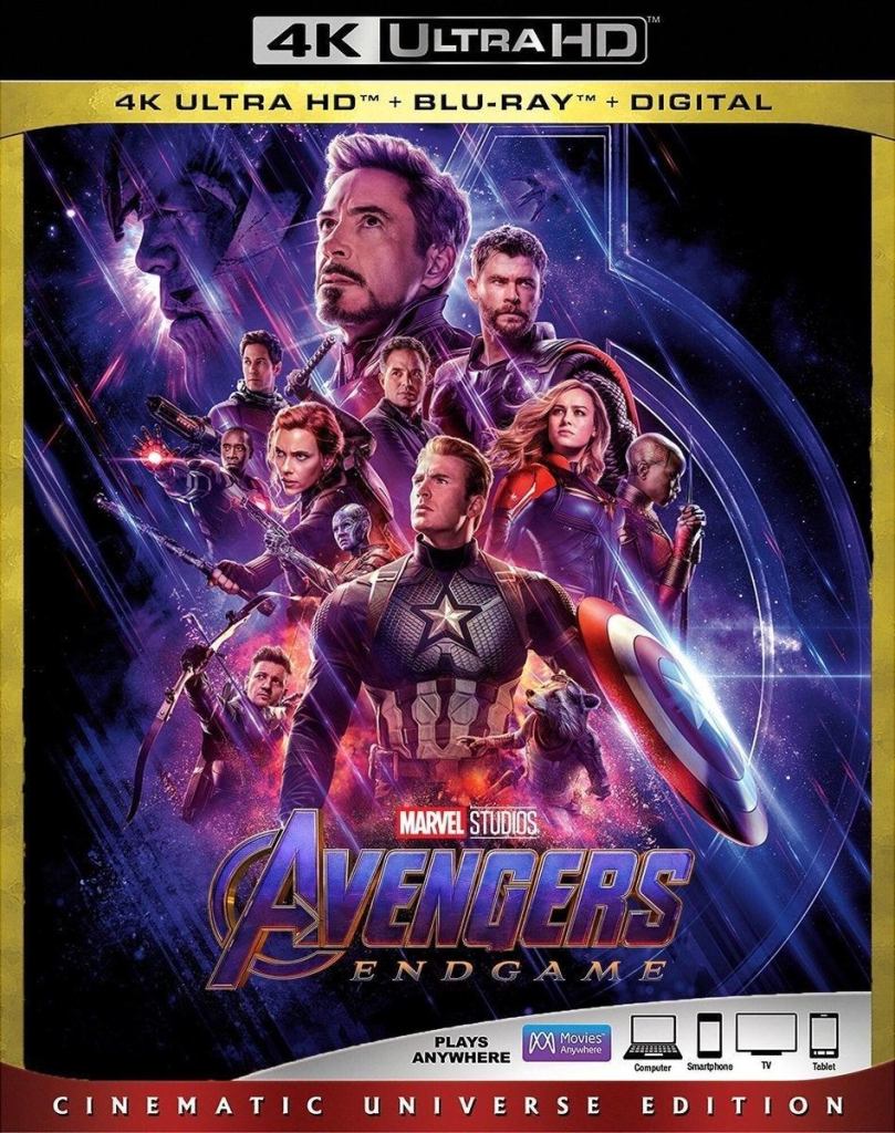 Avengers: Endgame En Blu-Ray Y DVD