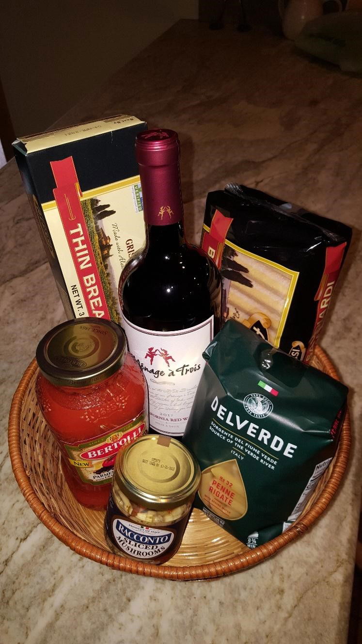 Wine and Pasta Gift Basket